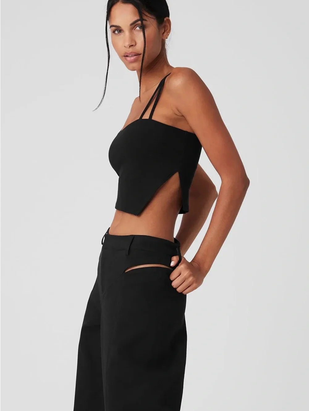 ALO Alosoft All Night Tank Top | Black